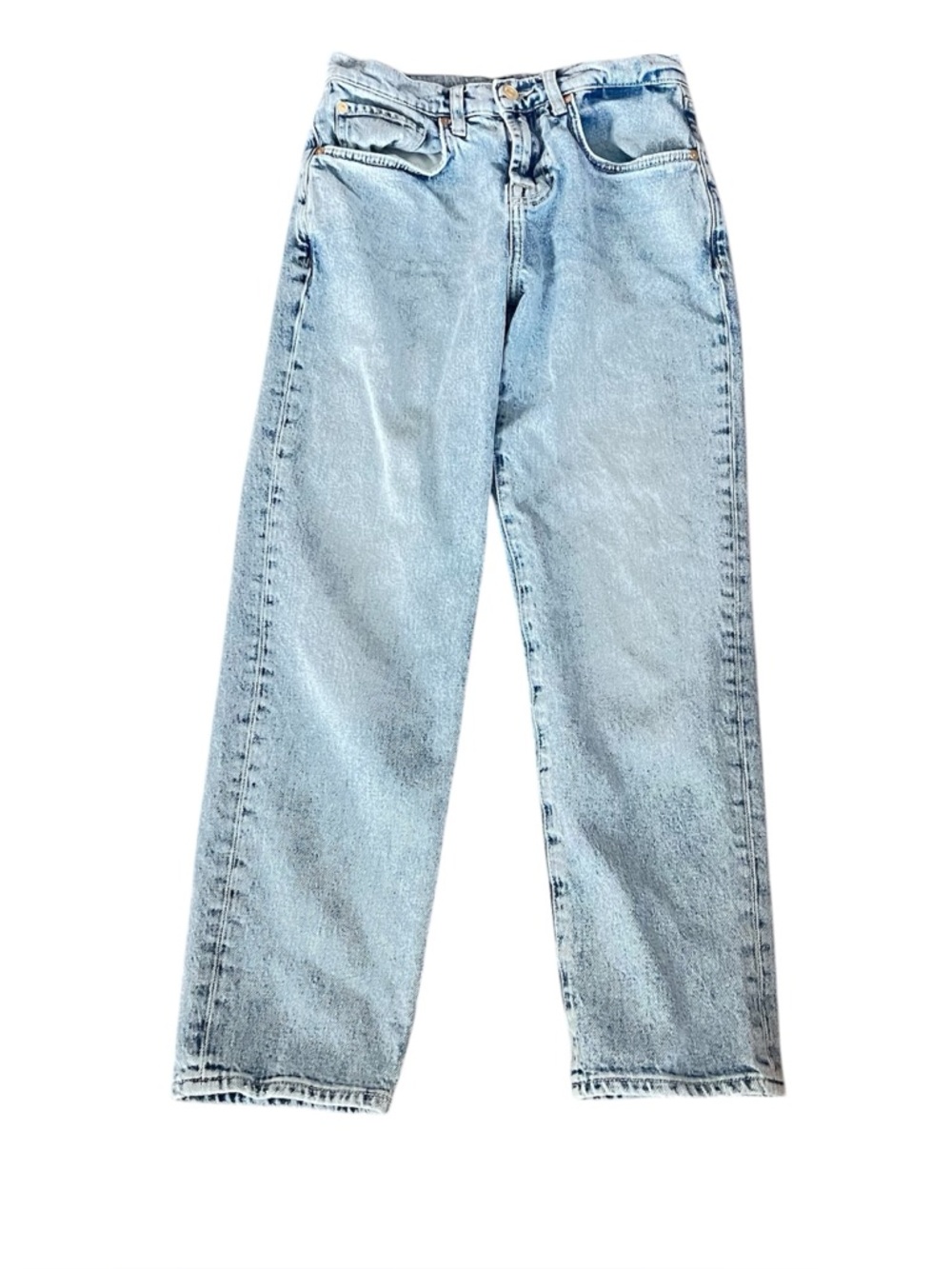 7 For All Mankind Light Wash Straight Leg Jeans